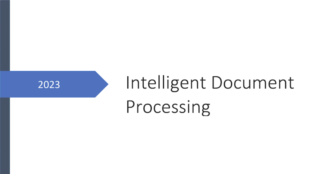 Intelligent Document Processing